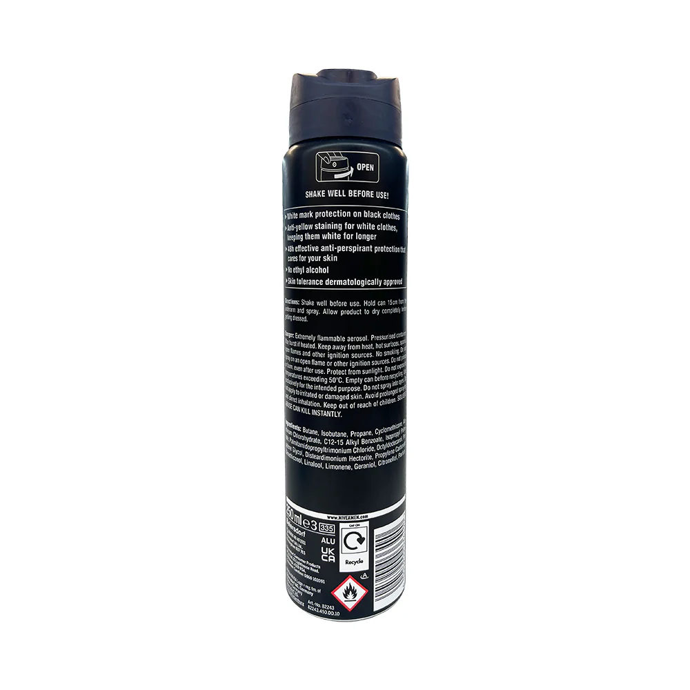 Nivea Men Deo Spray Black And White Invisible 250ml - Image 2