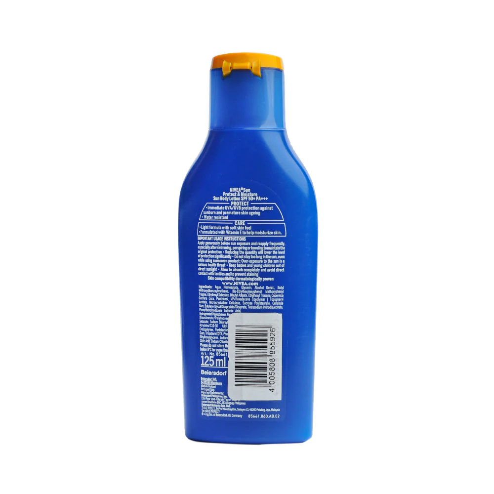 Nivea Sun Protect And Moisture SPF 50 125ml - Image 2