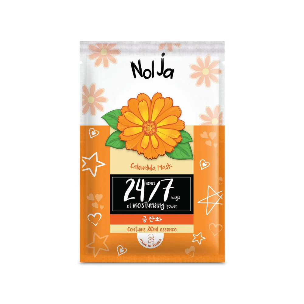 Nolja Calendula Facial Mask 24/7 Moisturising And Soothing 20ml - Image 2