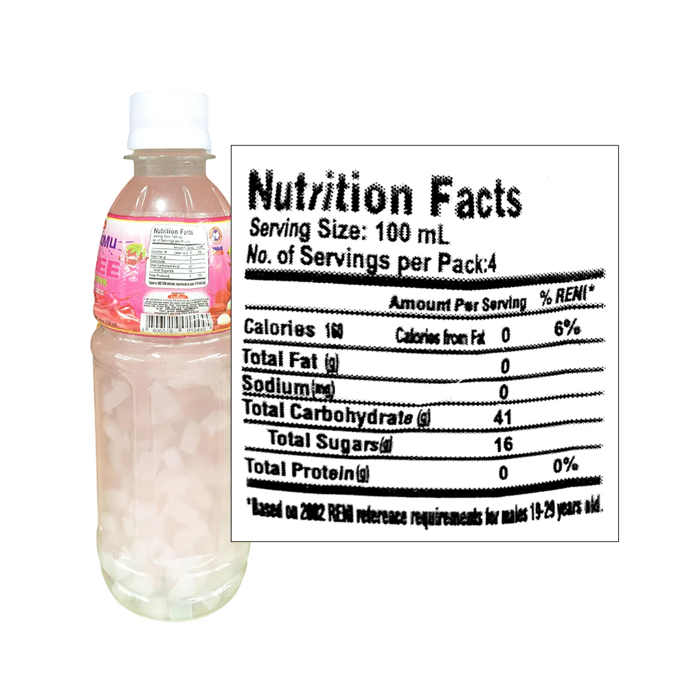 Nomu Nomu Flavored Drink Lychee 350ml - Image 2