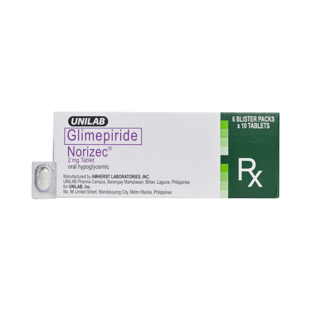 Norizec Glimepiride 2mg Tablet By 1's - Image 2