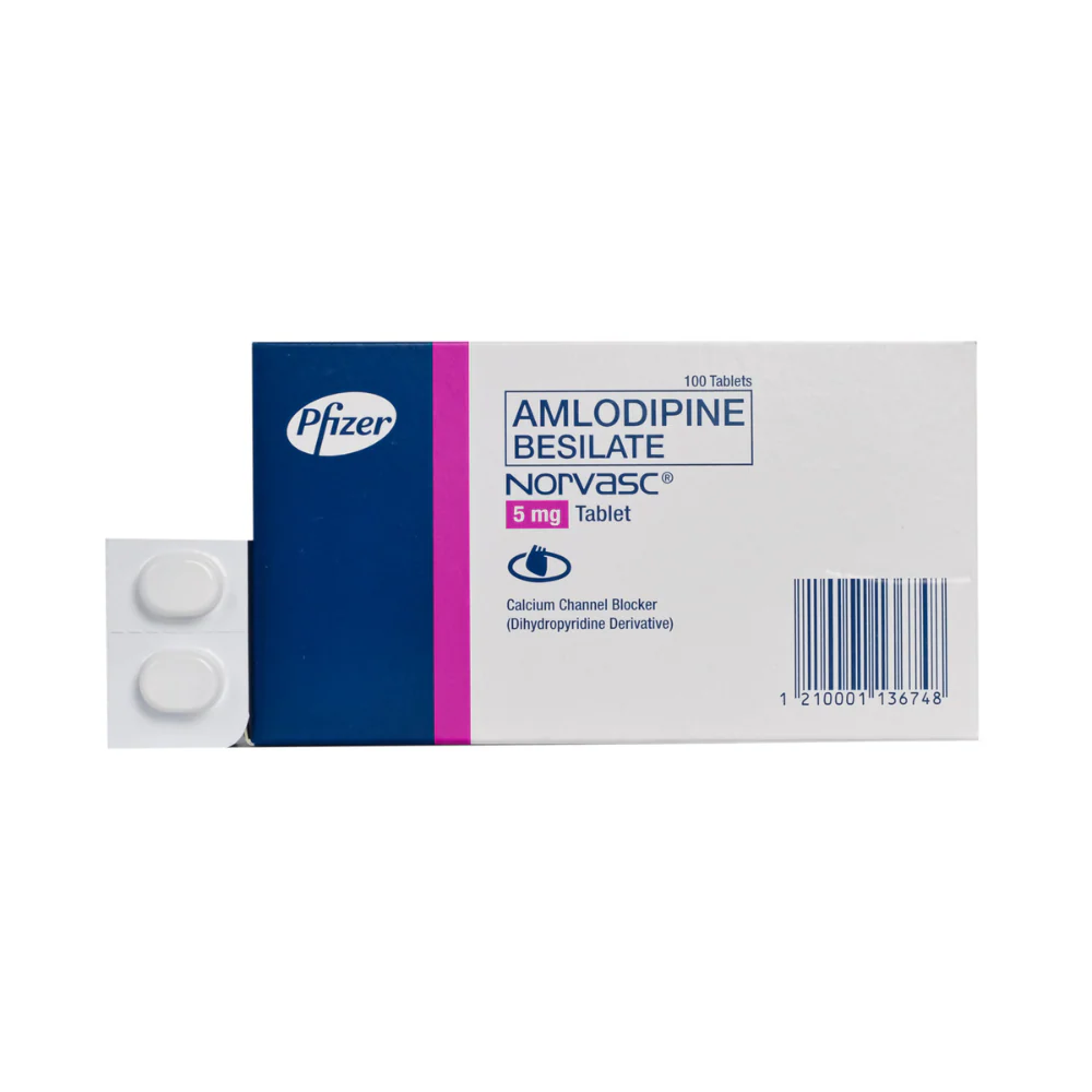 Norvasc Amlodipine Besilate Tablet 5mg By 1's - Image 2