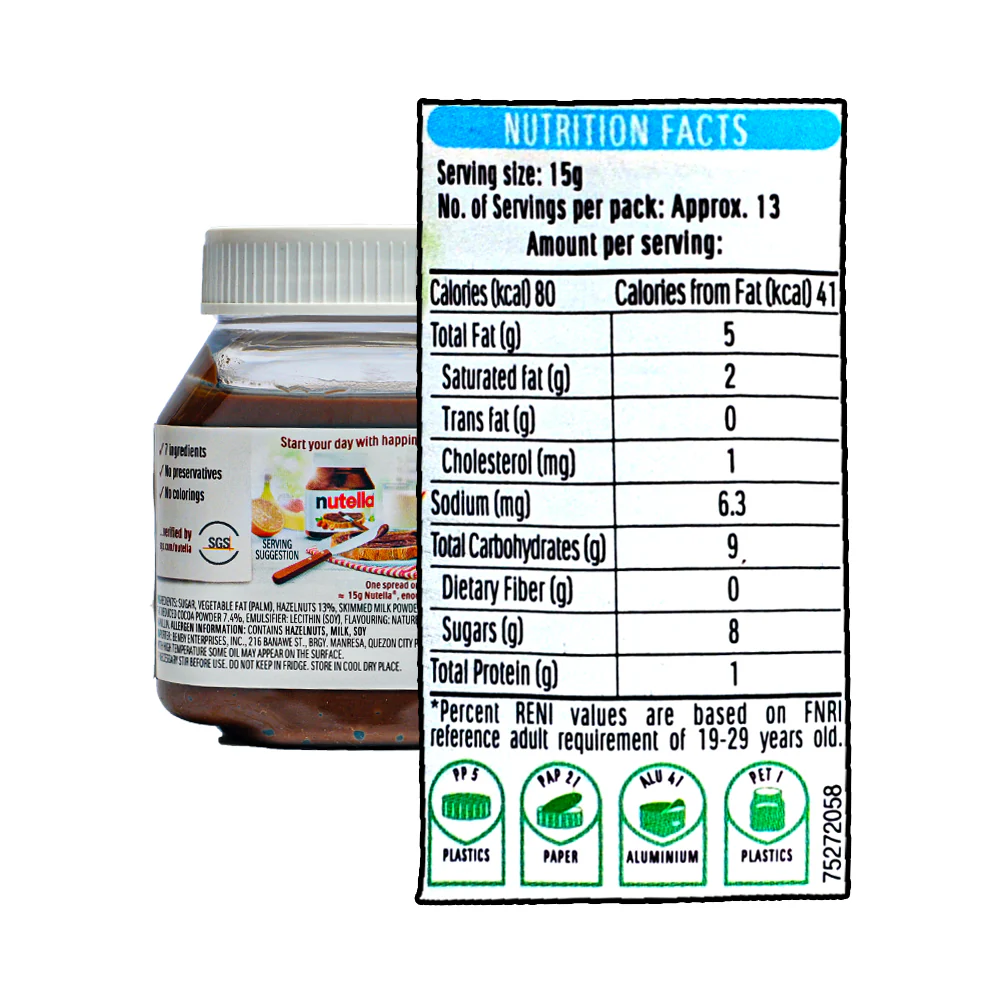 Nutella Spread Hazelnut With Cocoa 200g - Image 2