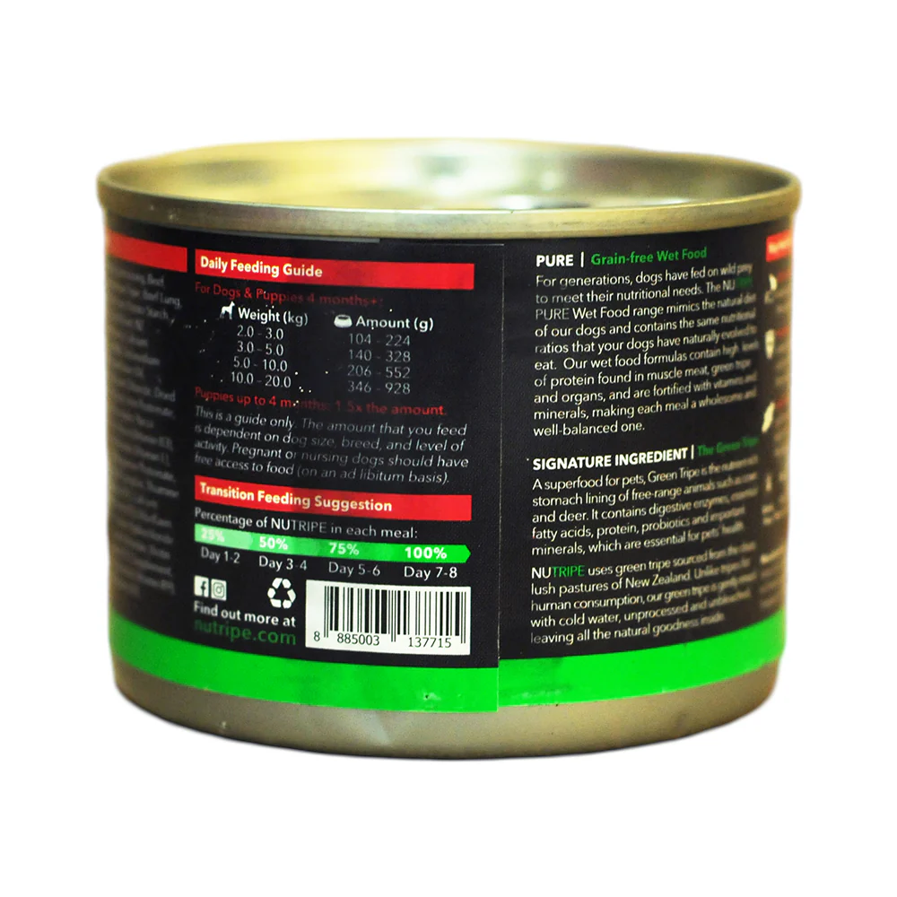 Nutripe Dog Food Beef And Green Tripe - Image 2