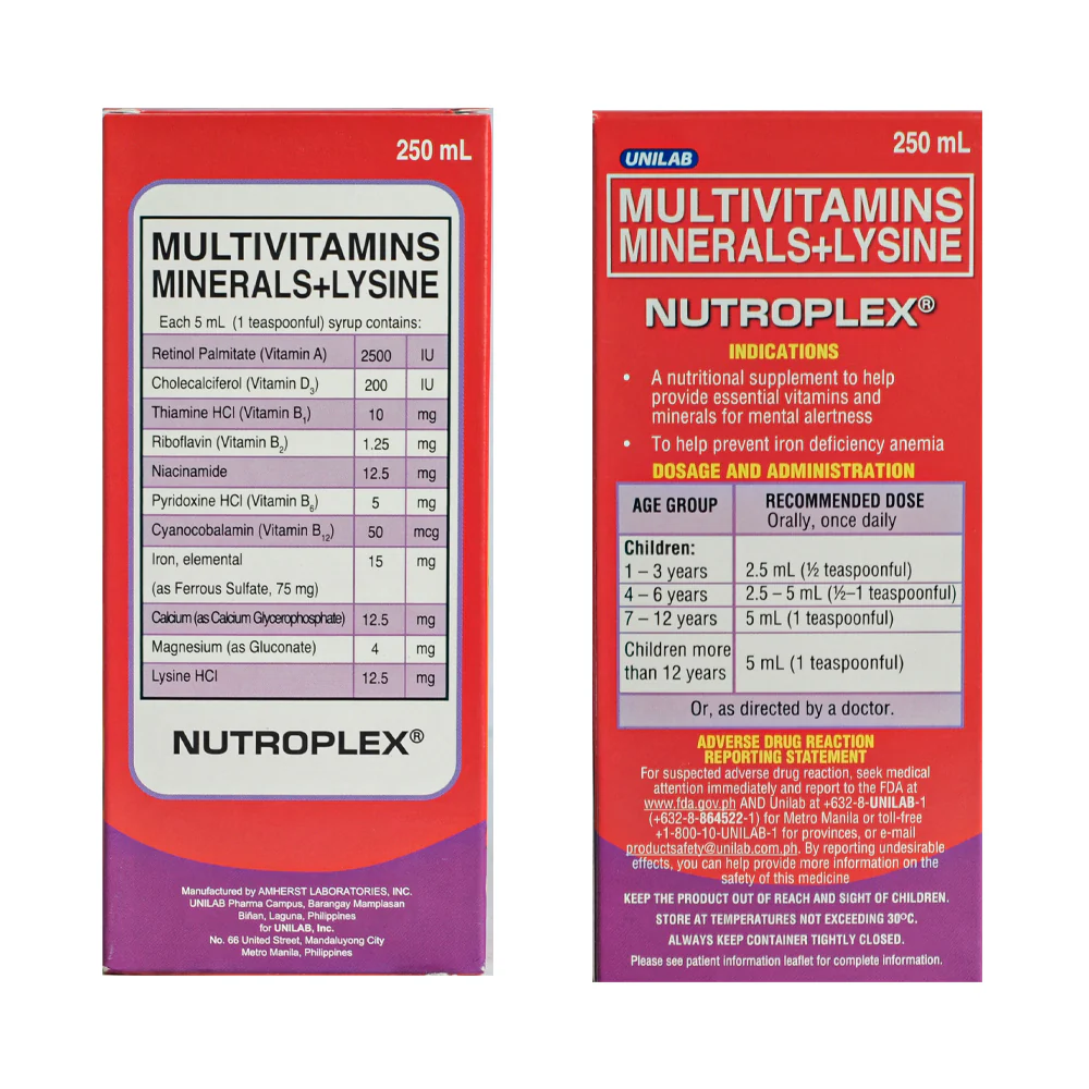 Nutroplex Syrup 250ml - Image 2