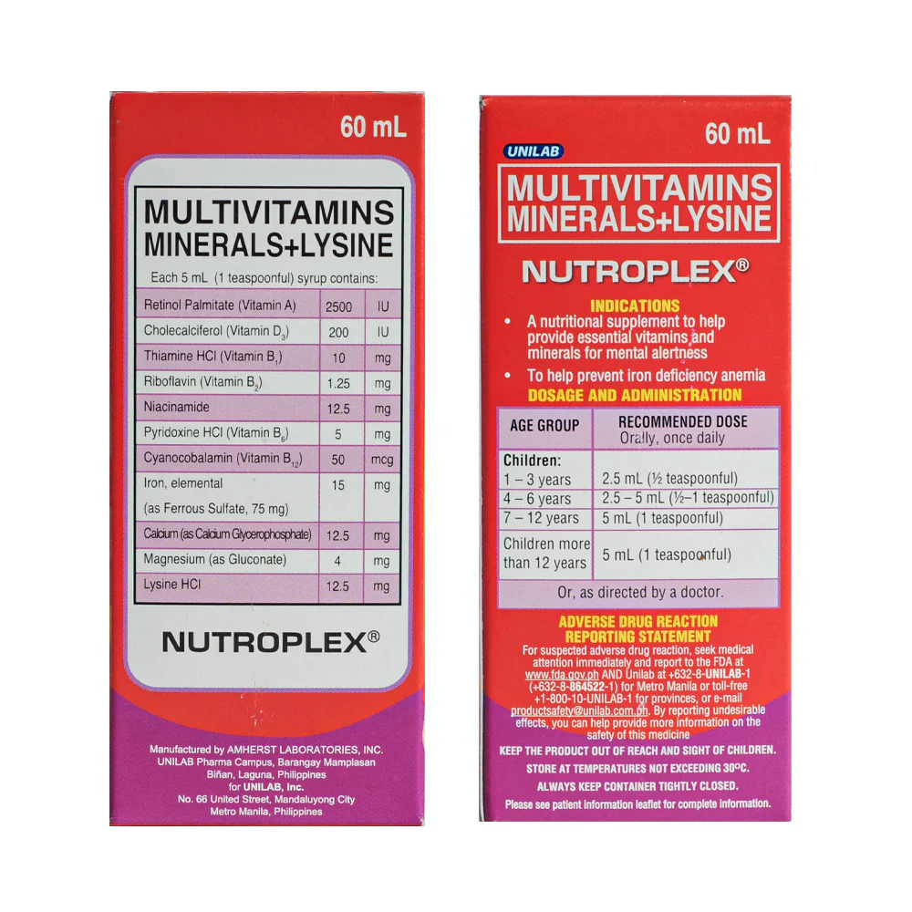 Nutroplex Syrup 60ml - Image 2