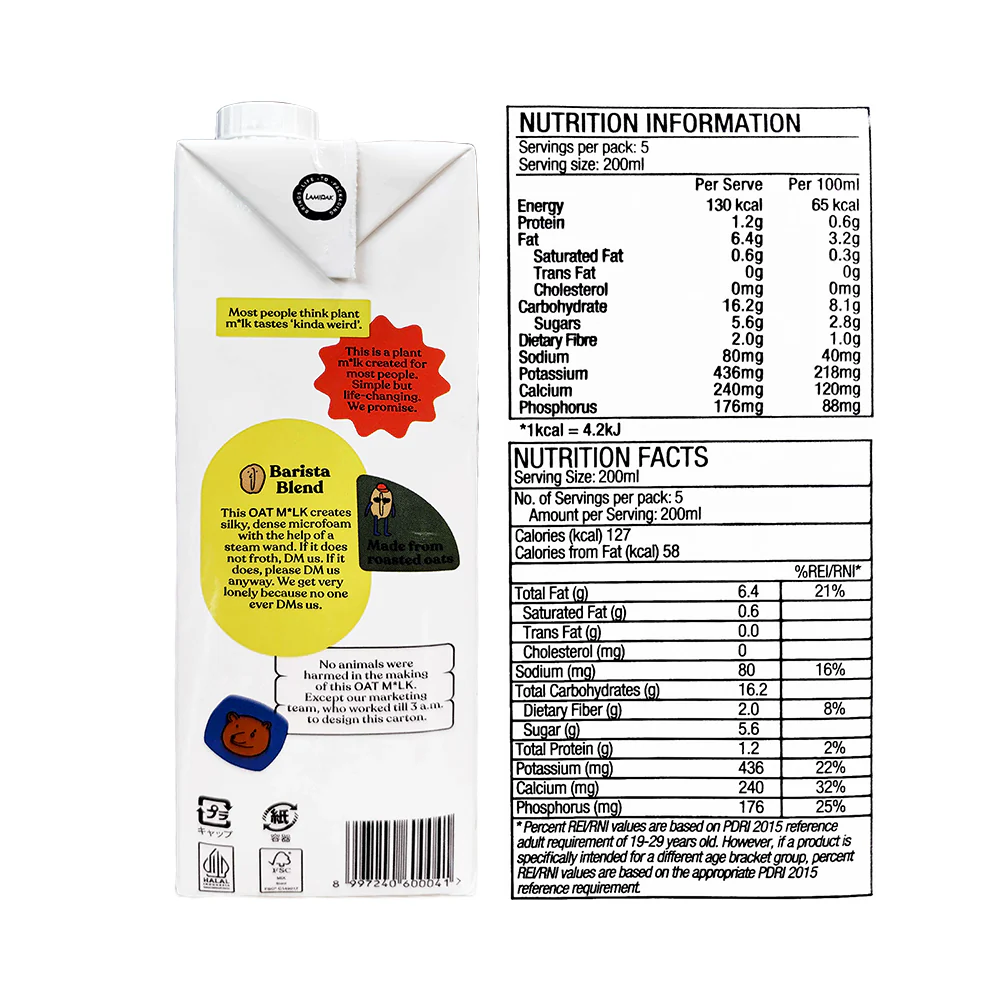 Oatside Oat Barista Blend 1L - Image 2