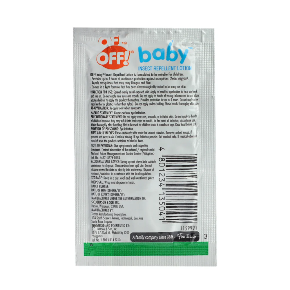 Off Baby Insect Repellent Lotion 6ml - Image 2