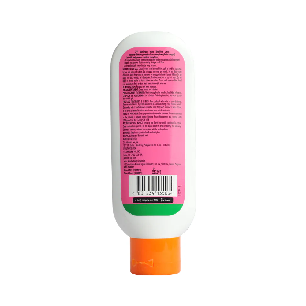 Off Family Care Insect Repellent Lotion 100ml - Image 2