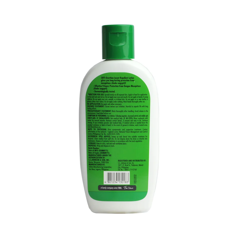 Off Overtime Insect Repellent Lotion 100ml - Image 2
