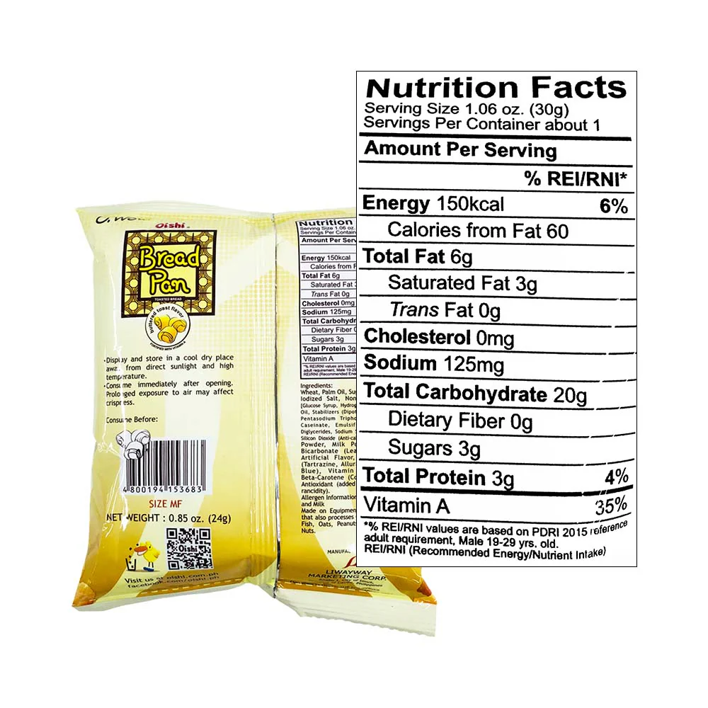 Oishi Bread Pan Buttered Toast 24g - Image 2