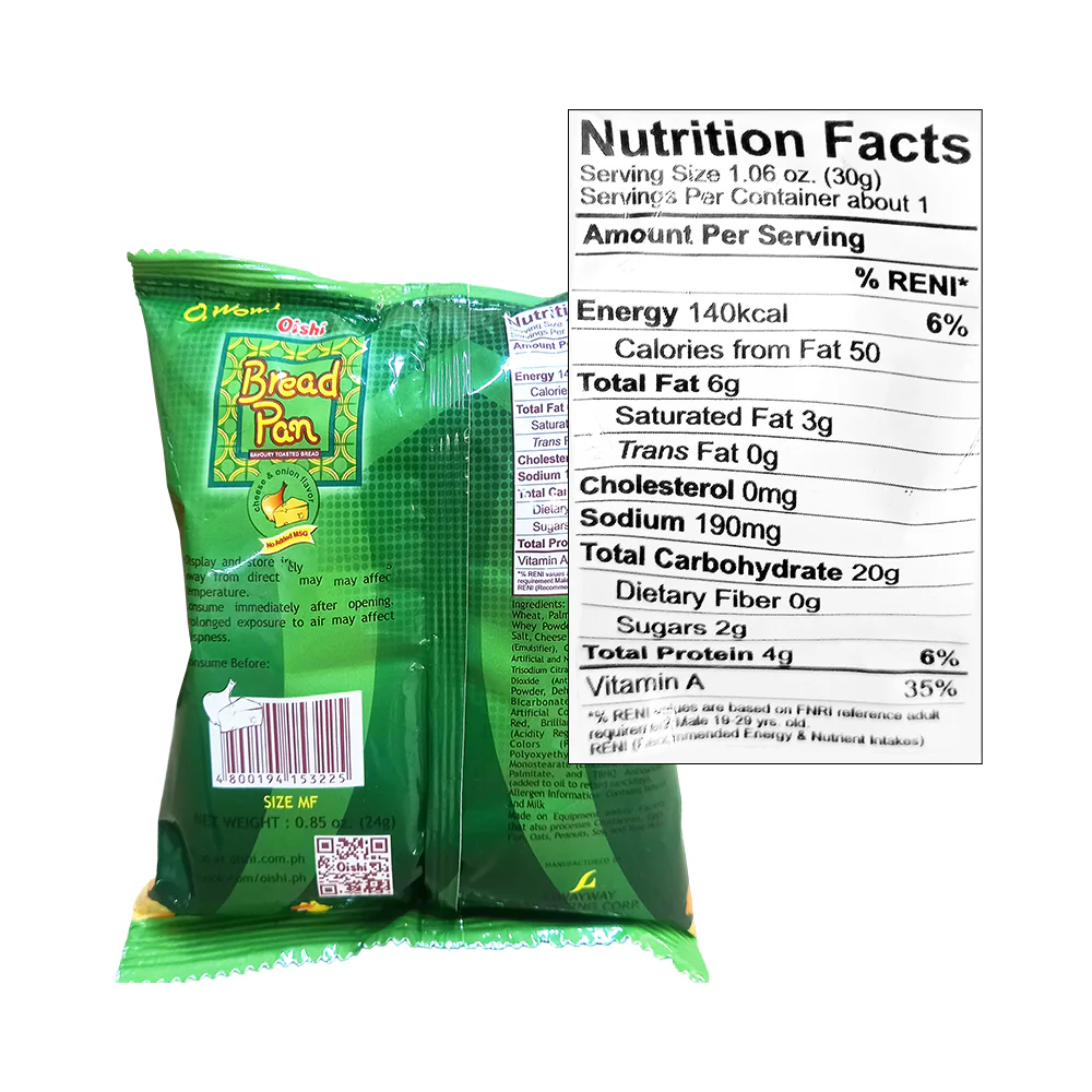 Oishi Bread Pan Cheese And Onion 24g - Image 2