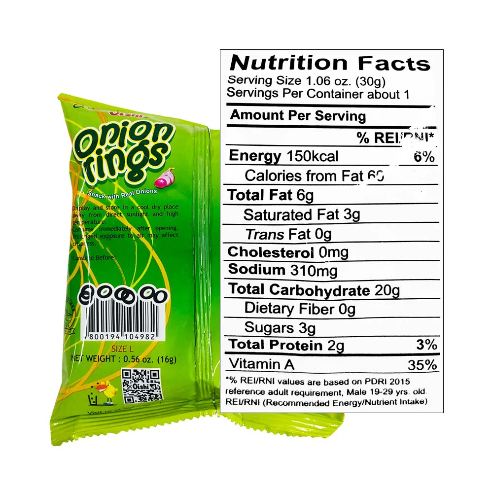 Oishi Onion Rings 16g - Image 2