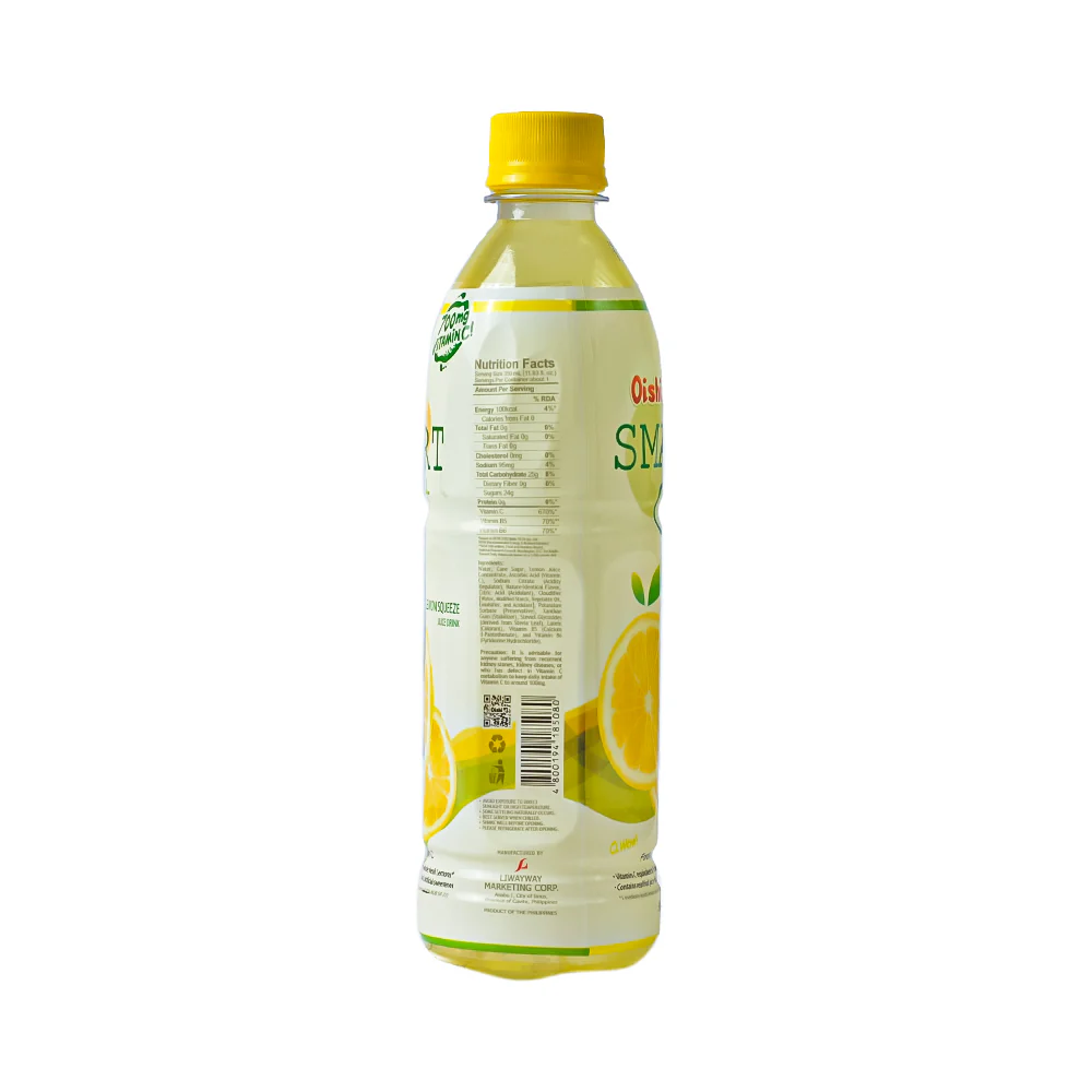 Oishi Smart C+ Juice Drink Lemon Squeeze 500ml - Image 3