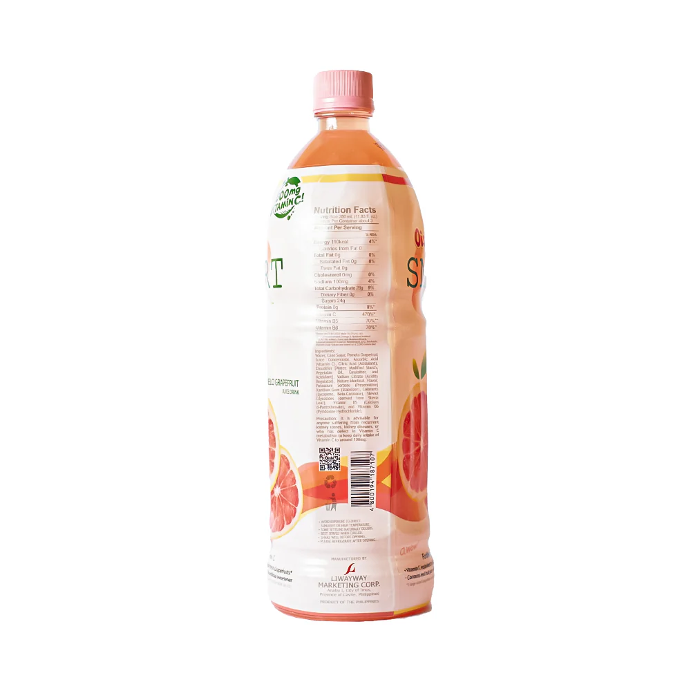 Oishi Smart C+ Juice Drink Pomelo Grapefruit 1L - Image 2