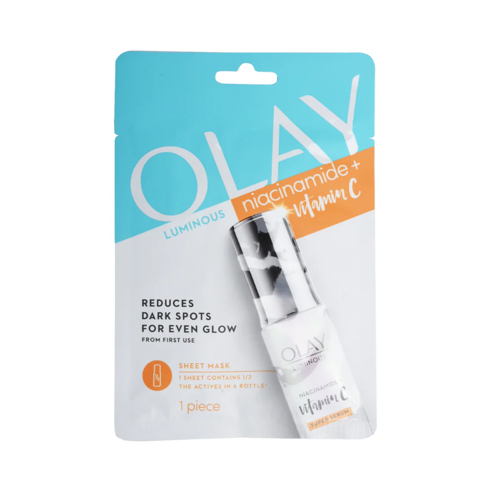 Olay Luminous Niacinamide + Vitamin C Sheet Mask 1's - Image 2