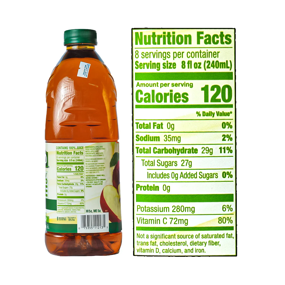 Old Orchard 100% Apple Juice 1.89L (64oz) - Image 3
