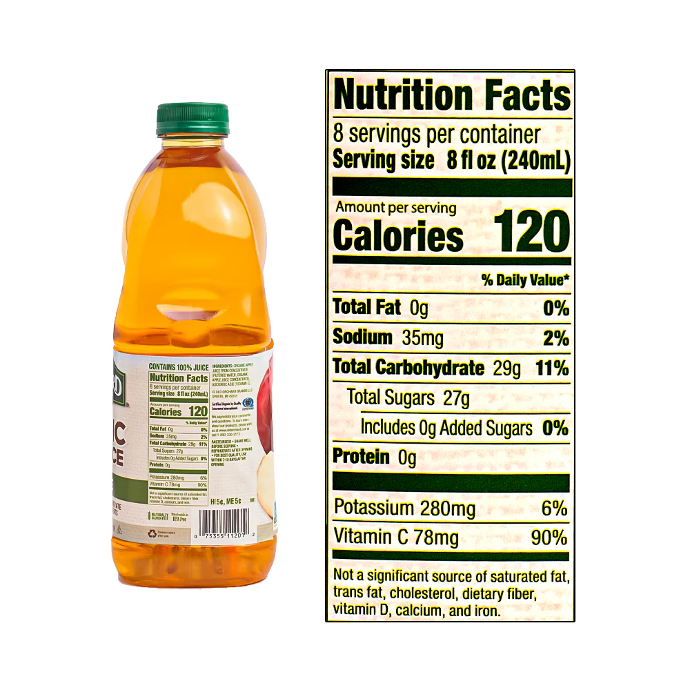 Old Orchard 100% Apple Juice Organic 1.89L (64oz) - Image 3