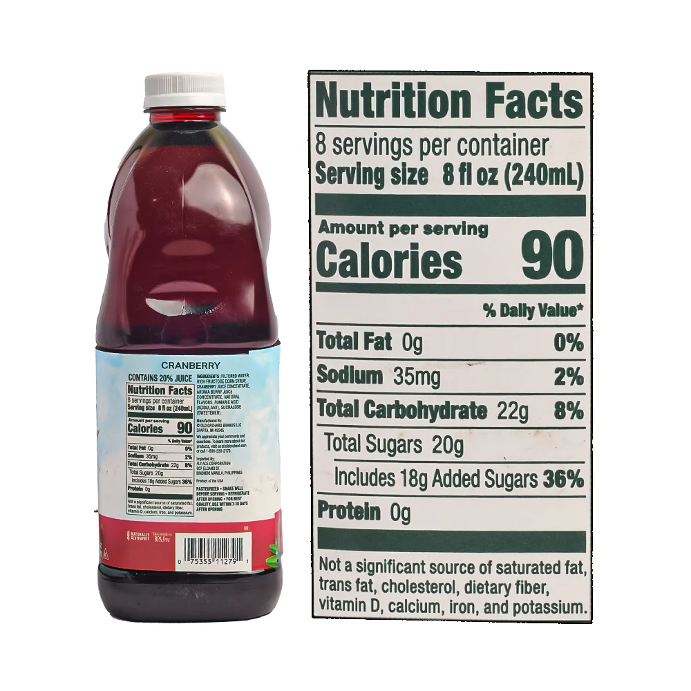 Old Orchard Juice Cranberry 1.89L (64oz) - Image 2