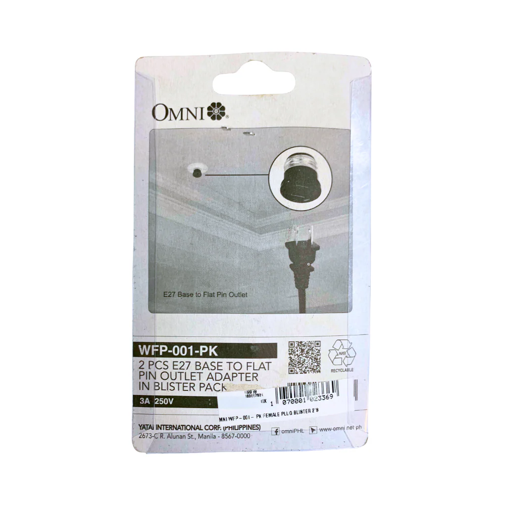 Omni WFP-001- PK Female Plug Blister 2's - Image 2