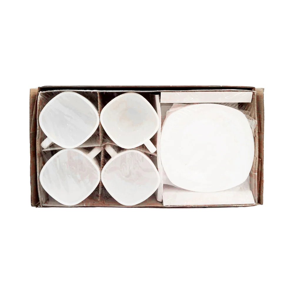 Opal Plain Cup And Saucer Set 8’s - Image 2