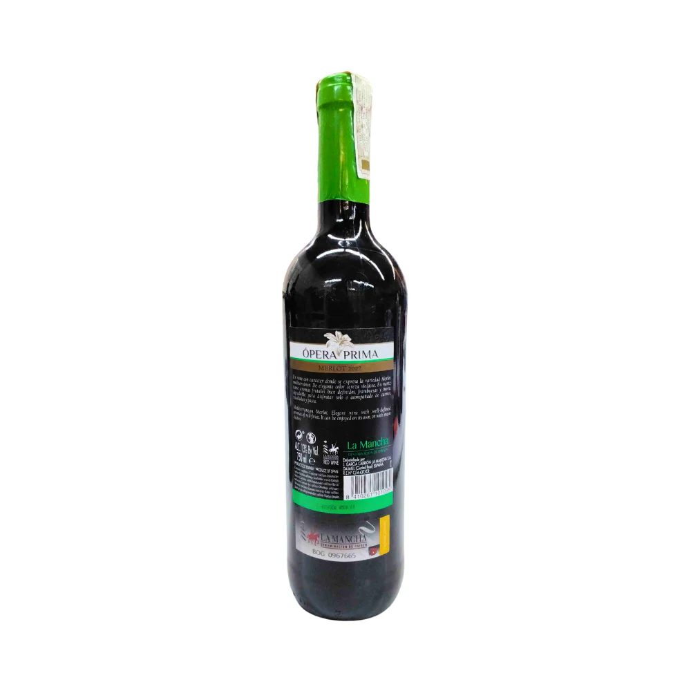 Opera Prima Merlot Red Wine 750ml - Image 3