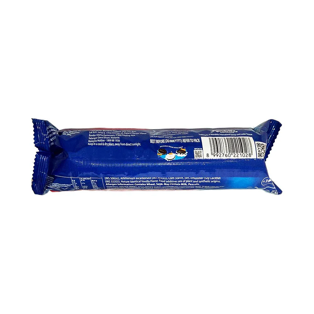 Oreo Sandwich Cookies Vanilla 119.6g - Image 2