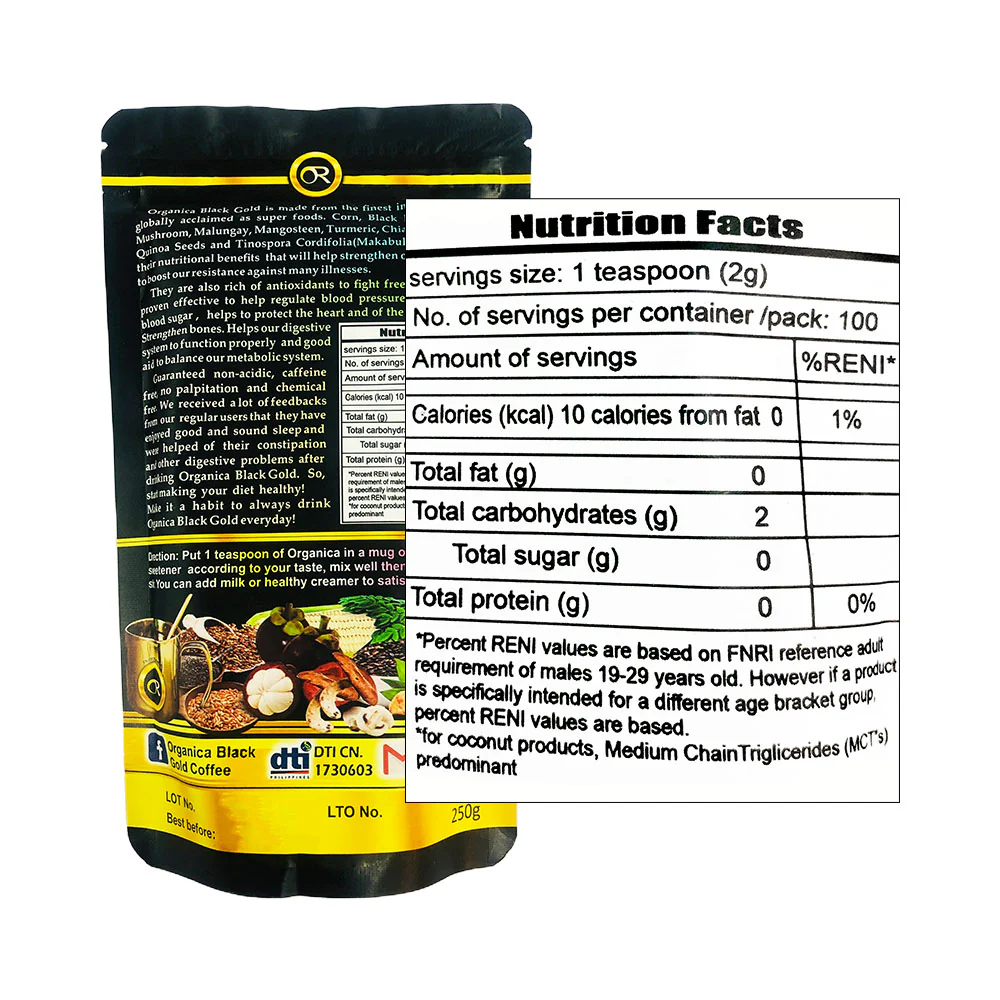 Organica Black Gold Coffee 250g - Image 2
