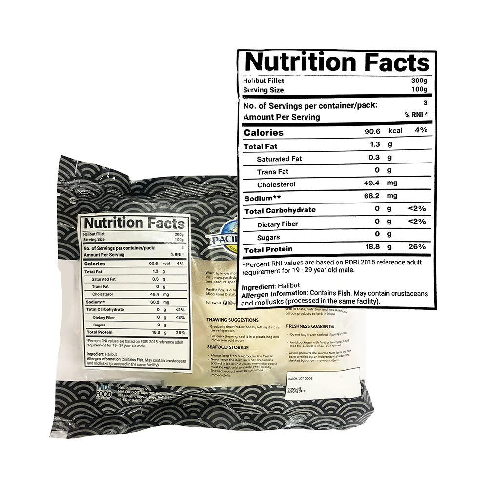 Pacific Bay Frozen Fresh Halibut Fillet 300g - Image 2