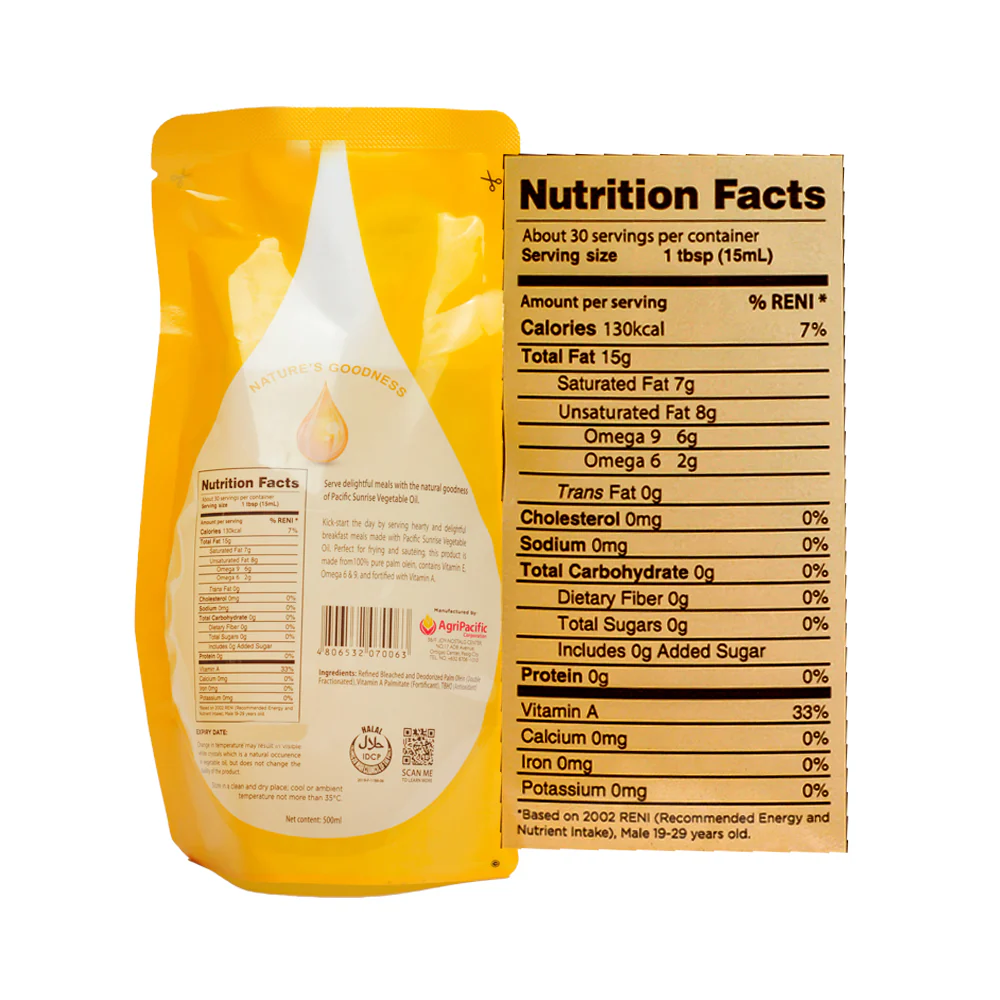 Pacific Sunrise Vegetable Oil SUP 500ml - Image 2