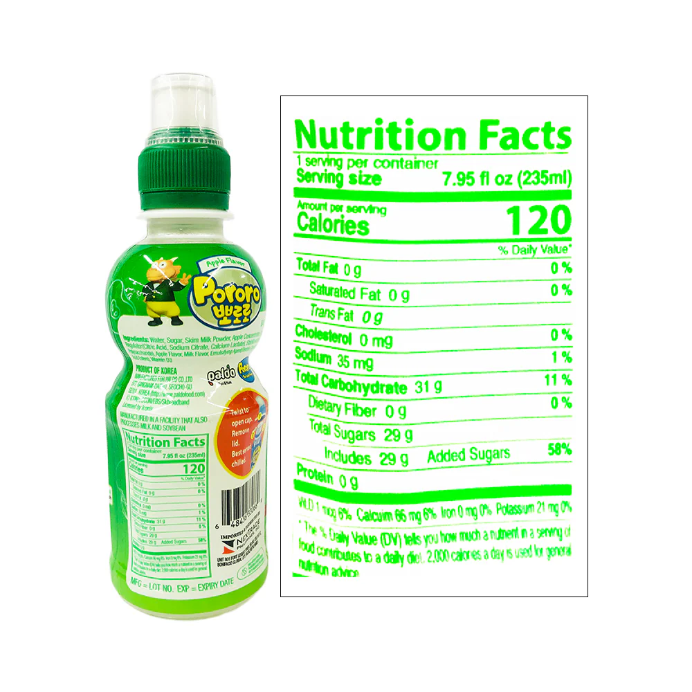 Paldo Pororo Drink 235ml - Image 4