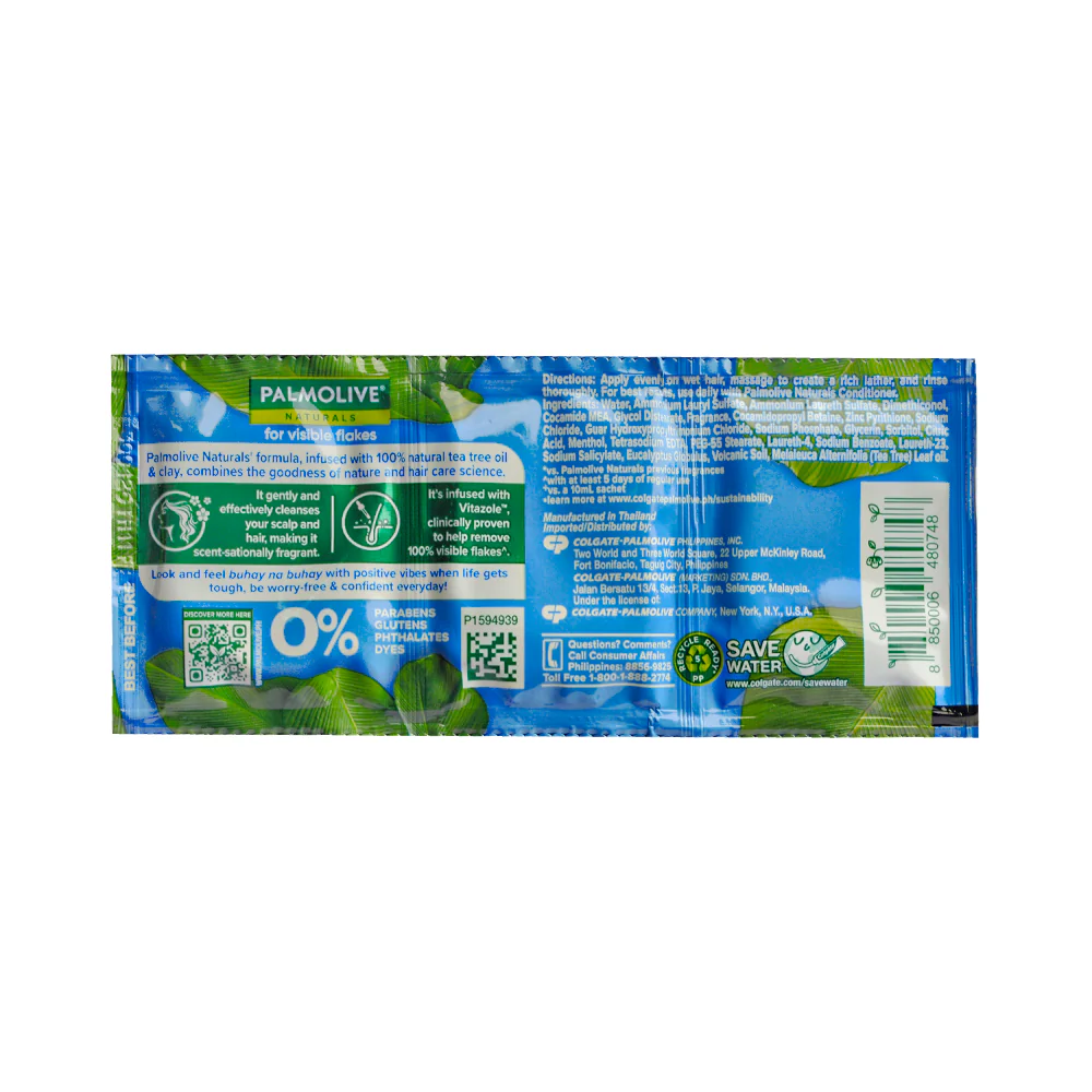 Palmolive Naturals Anti-Dandruff Shampoo And Conditioner 15ml x 12's - Image 2