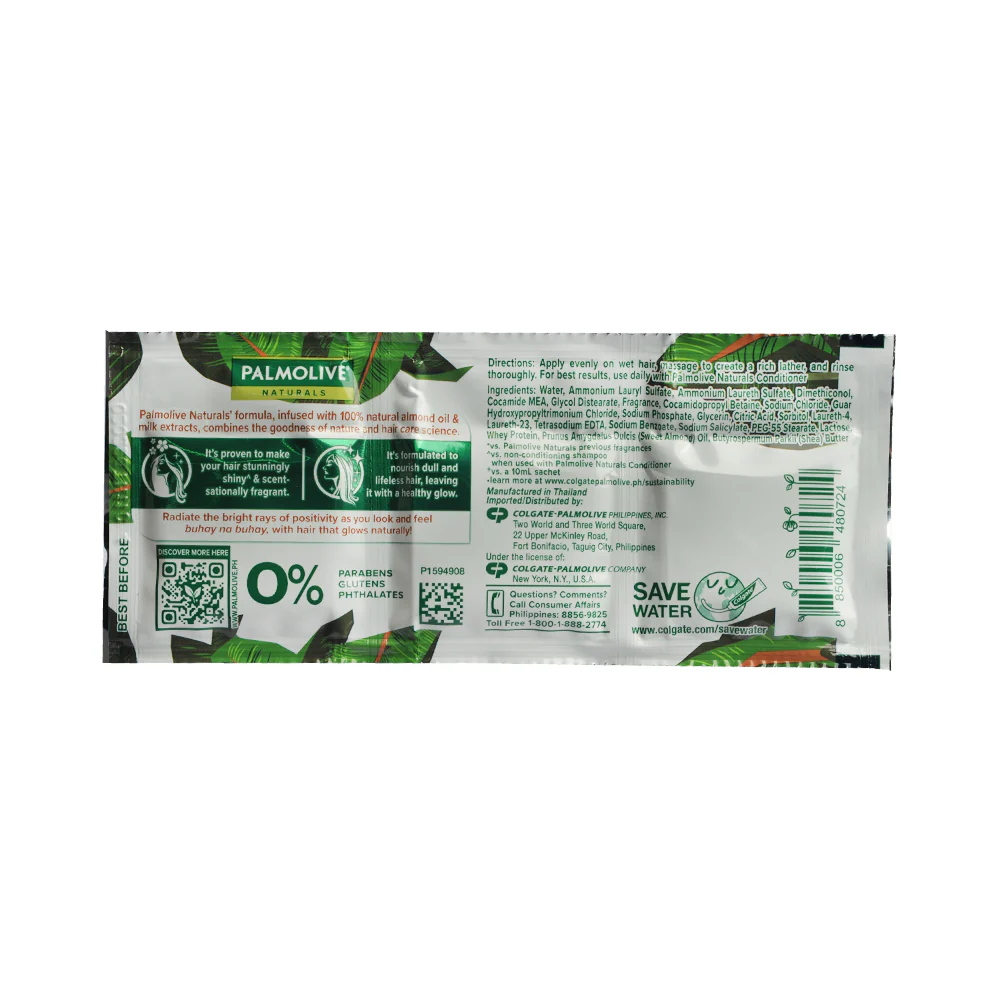 Palmolive Naturals Shampoo And Conditioner Brilliant Shine 15ml x 12's - Image 2