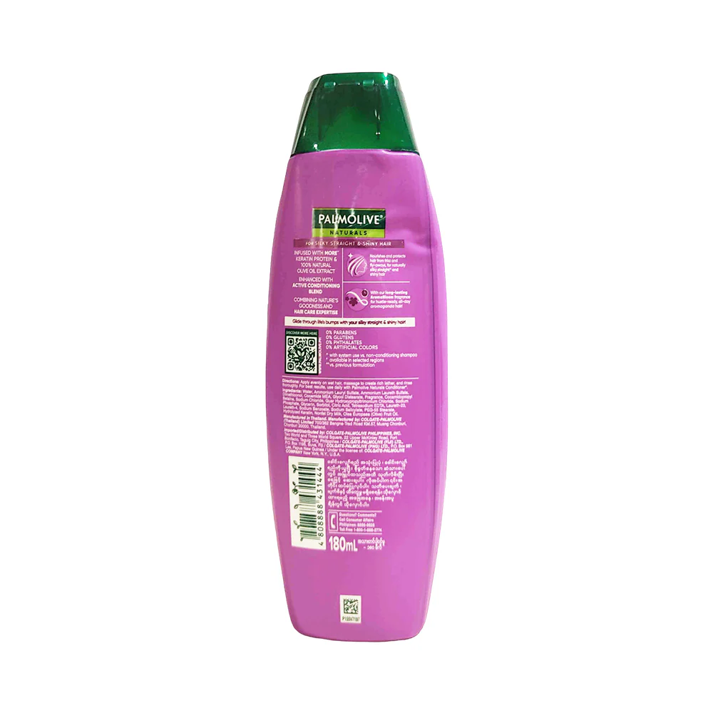 Palmolive Naturals Shampoo And Conditioner Silky Straight 180ml - Image 2