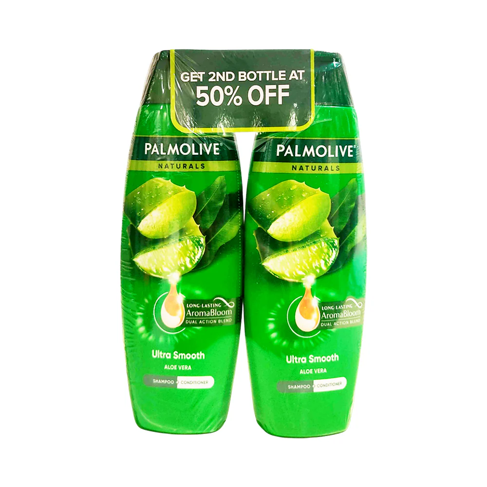 Palmolive Naturals Shampoo And Conditioner Ultra Smooth 180ml x 2's