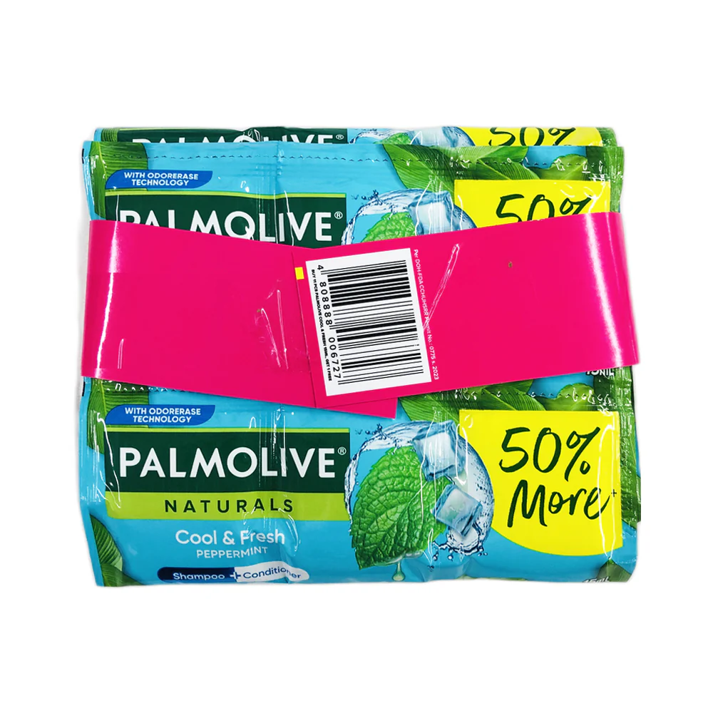 Palmolive Shampoo and Conditioner 50% More Cool And Fresh Peppermint 15ml x 11's + 1 - Image 2