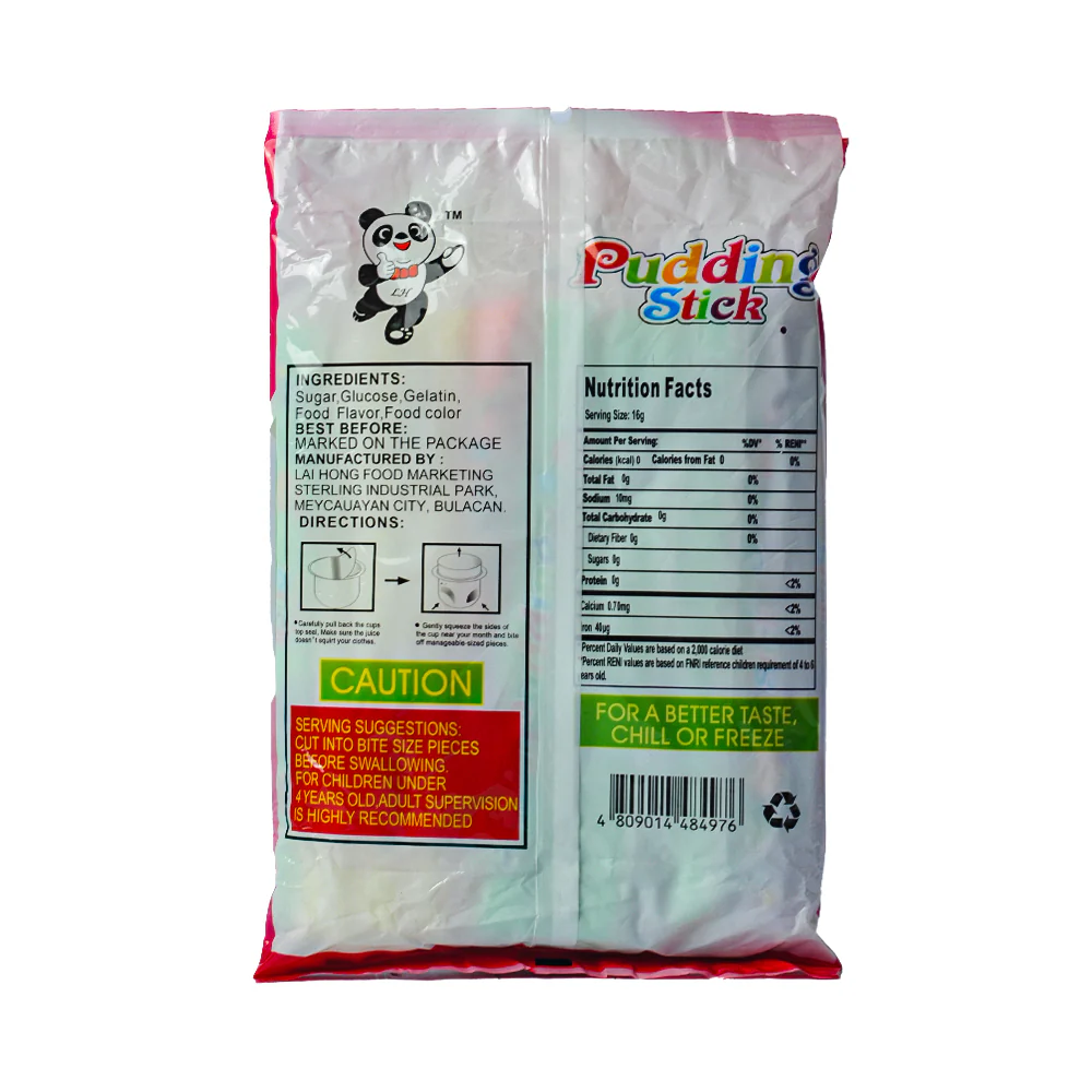 Panda Pudding Stick Assorted Fruit 24's - Image 2