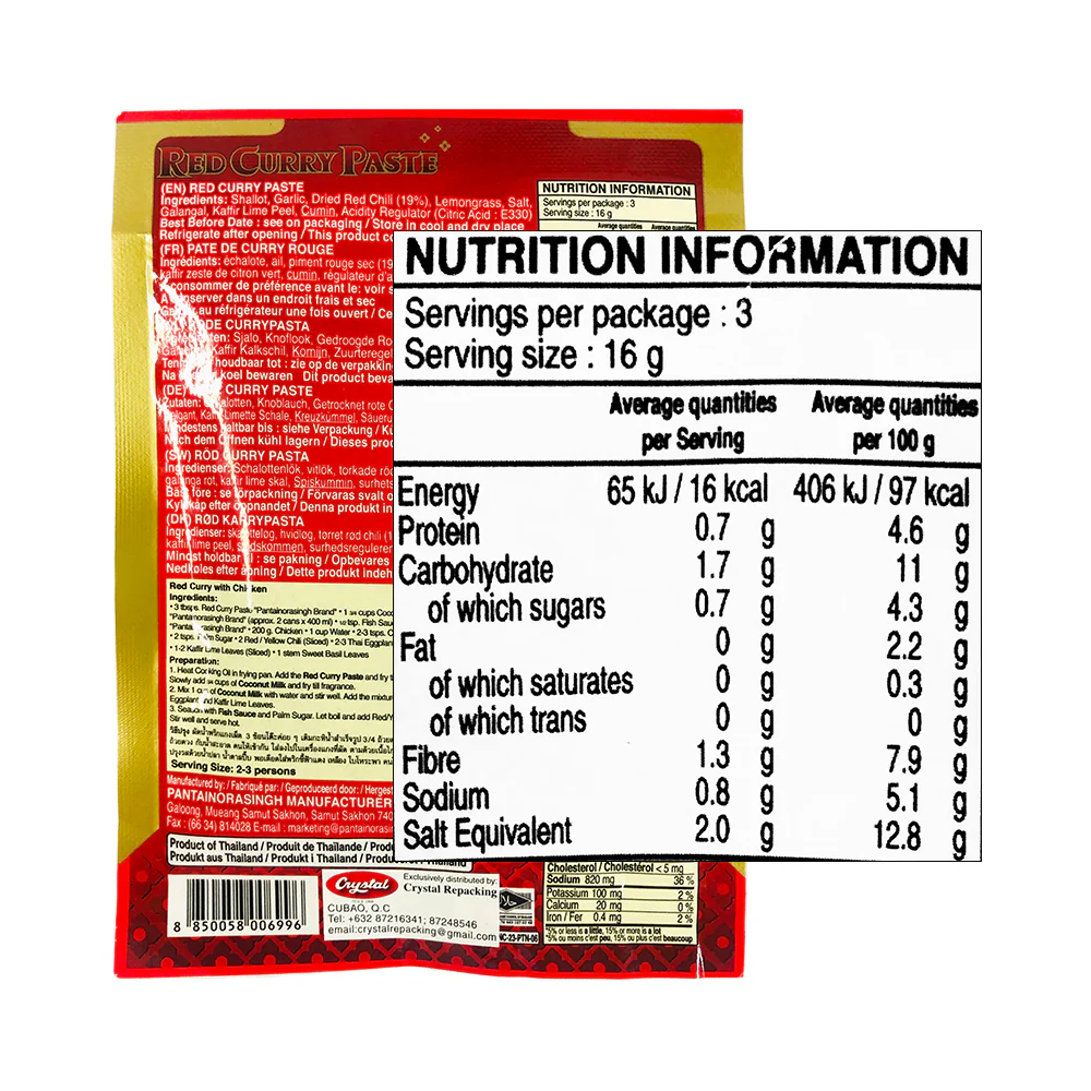 Pantai Norasingh Thai Curry Paste 50g - Image 2