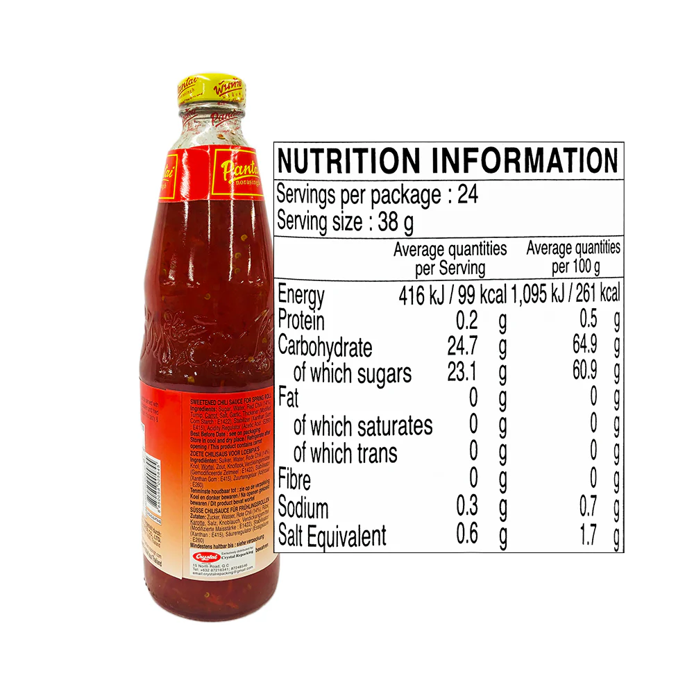 Pantai Sweetened Chili Sauce For Spring Roll 730ml - Image 2