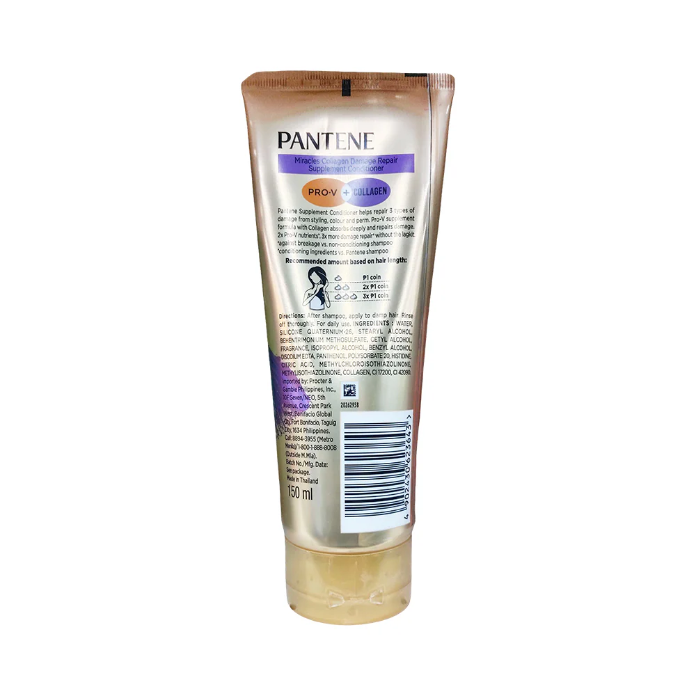 Pantene 3 Minute Miracle Conditioner Total Damage Care 150ml - Image 2
