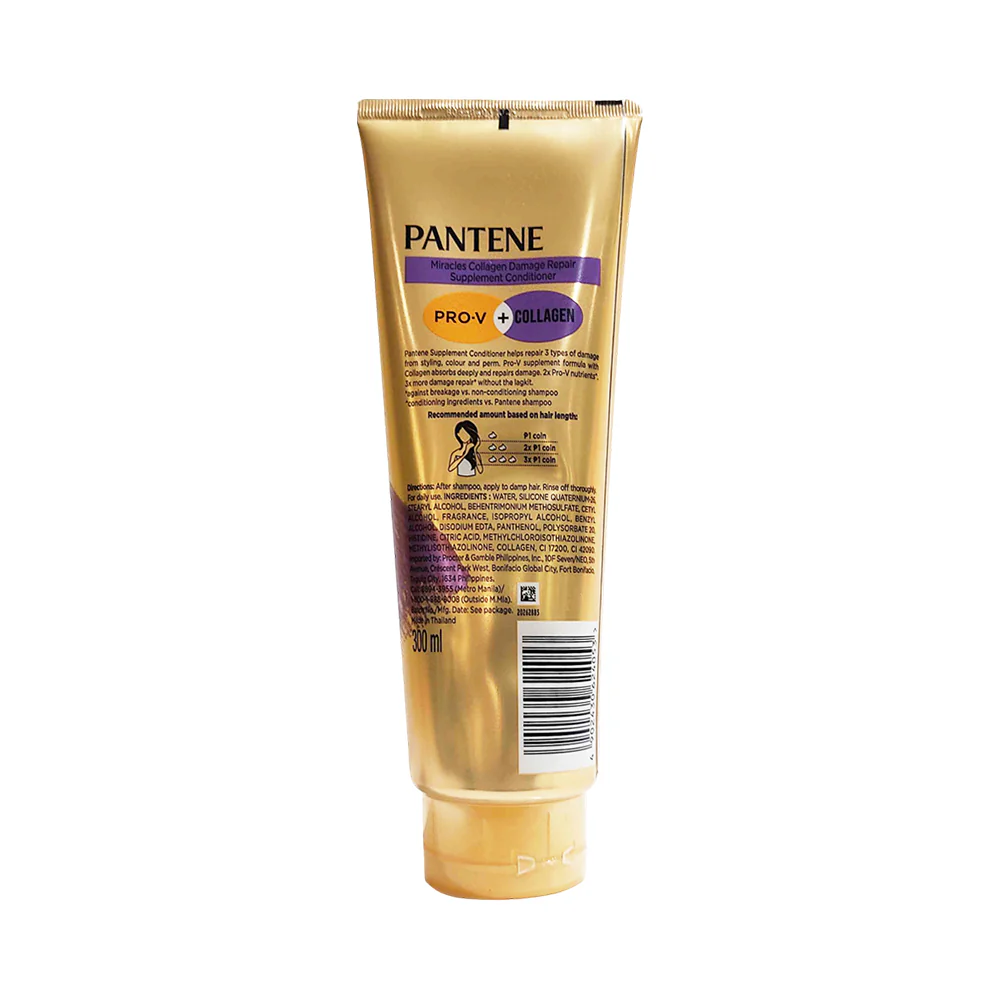 Pantene 3 Minute Miracle Conditioner Total Damage Care 300ml - Image 2
