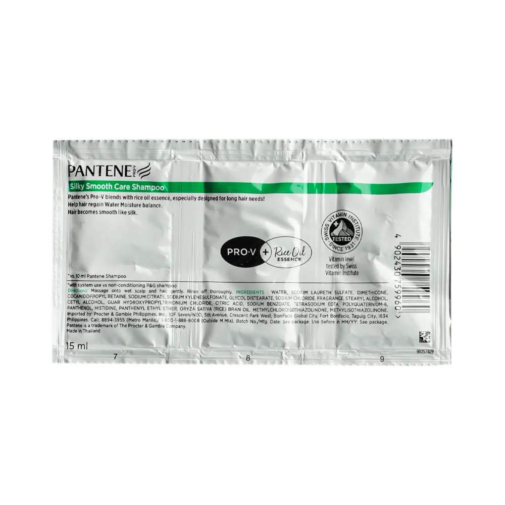 Pantene Shampoo Silky Smooth Care 15ml x 12's - Image 2