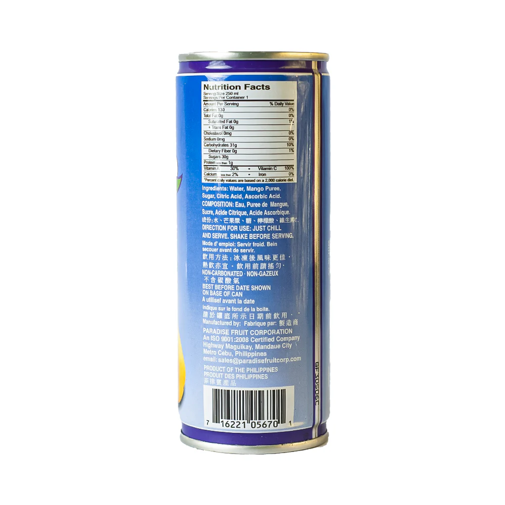 Paradise Mango Nectar 250ml - Image 2