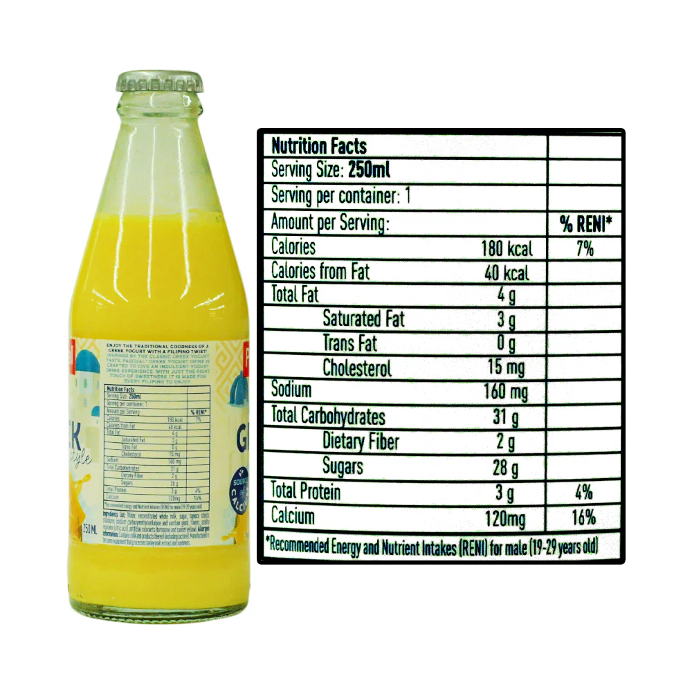 Pascual Greek Style Yogurt Milk 250ml - Image 2