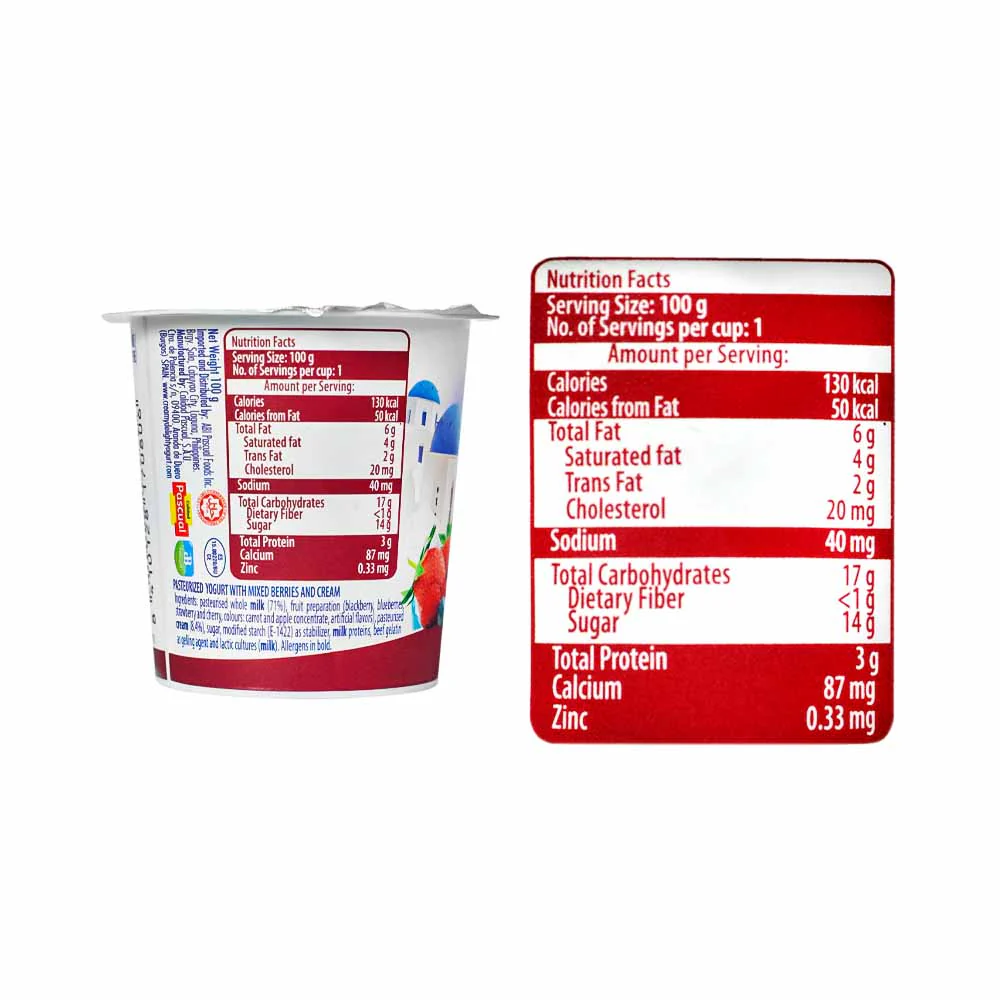 Pascual Pasteurized Yogurt Greek Style Mixed Berries 100g - Image 3