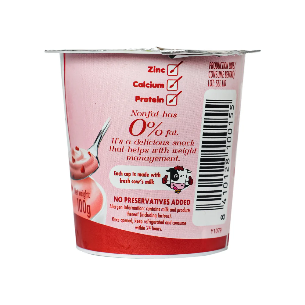 Pascual Pasteurized Yogurt Nonfat With Strawberry Bits 100g - Image 2