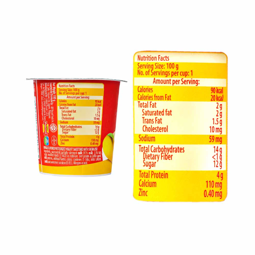 Pascual Pasteurized Yogurt Original Mango 100g - Image 3