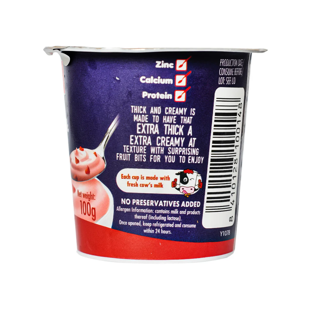 Pascual Pasteurized Yogurt Thick and Creamy With Strawberry Bits 100g - Image 2