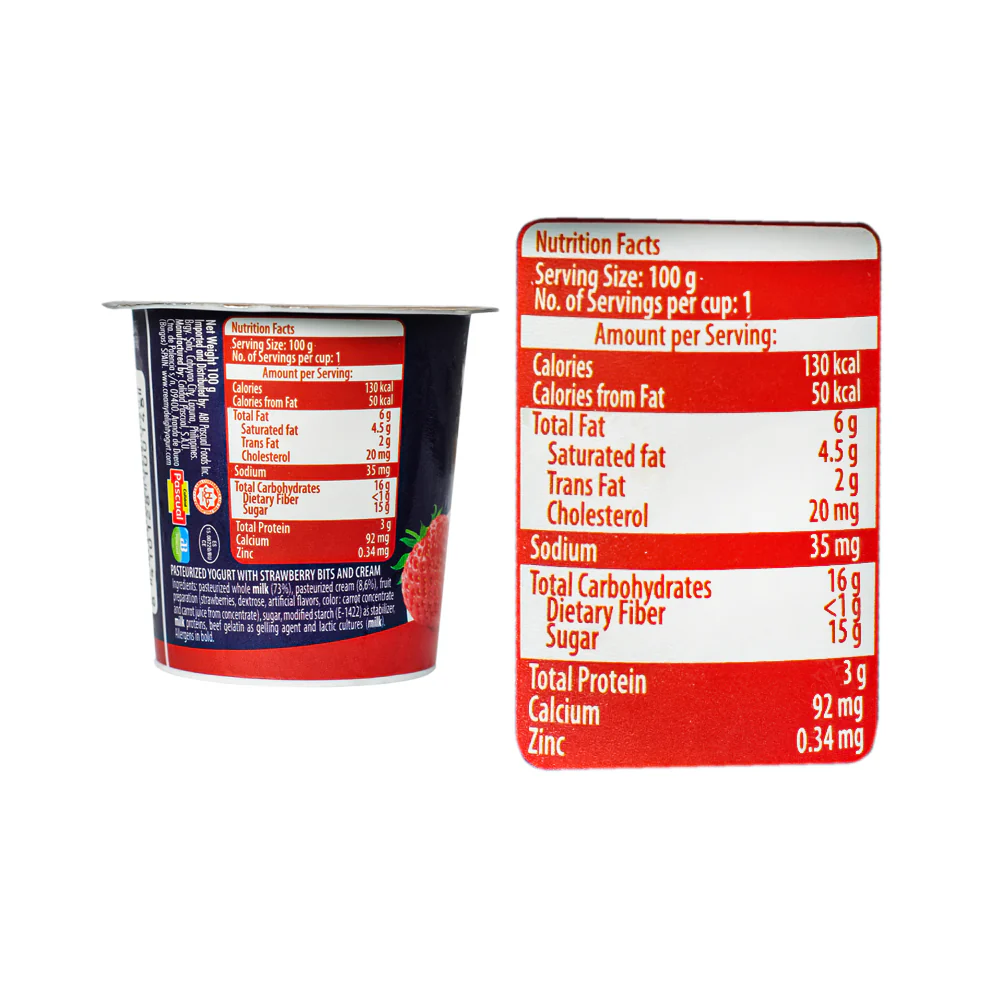 Pascual Pasteurized Yogurt Thick and Creamy With Strawberry Bits 100g - Image 3