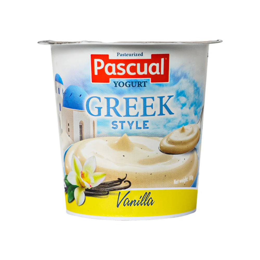 Pascual Pasteurized Yogurt Yogurt Greek Style Vanilla 100g